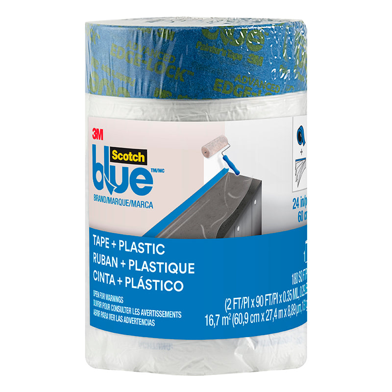 3M Pretaped Painters Plastc Pt2093el24 24inx30yd Project Weekend DIY