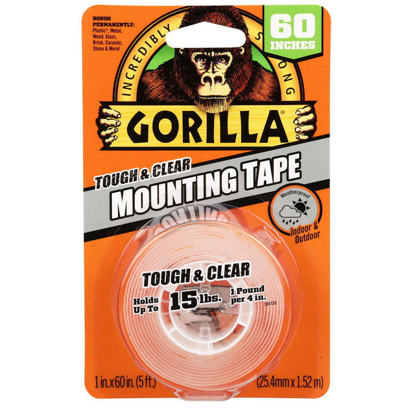 Gorilla Tough Mounting Tape, 15 lb