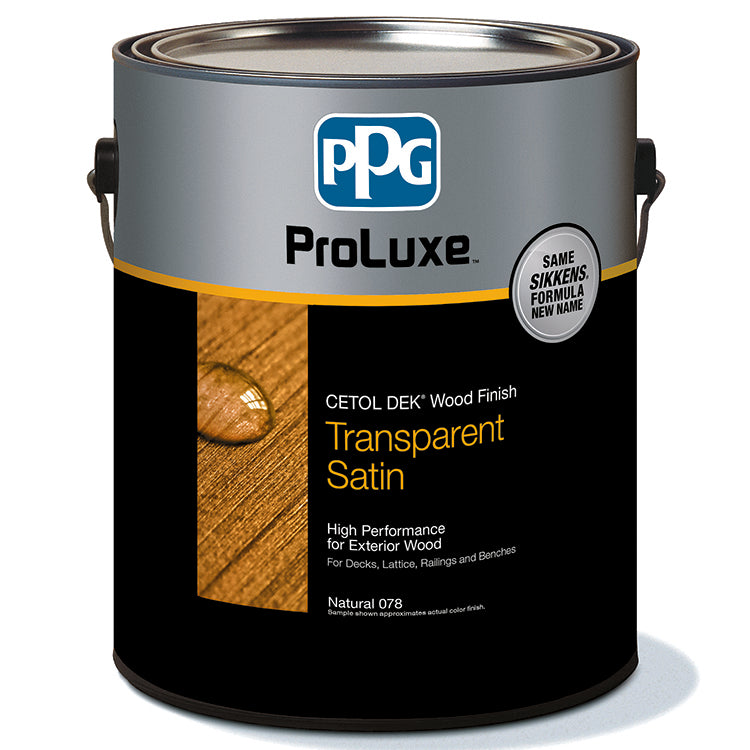 ProLuxe Premium Deck Wood Finish, Natural, Satin, Gallon