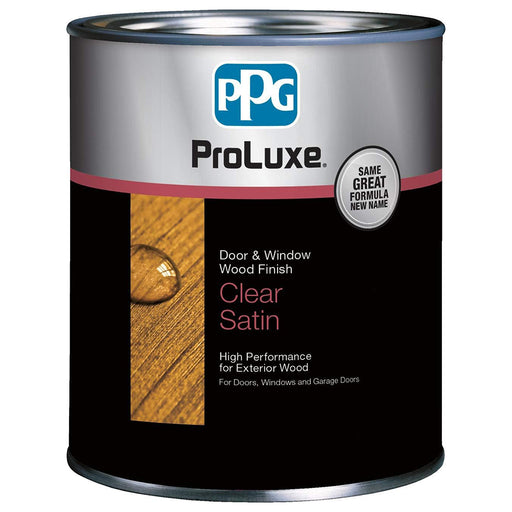 ProLuxe Door & Window Wood Finish, Colorless, Satin, Quart