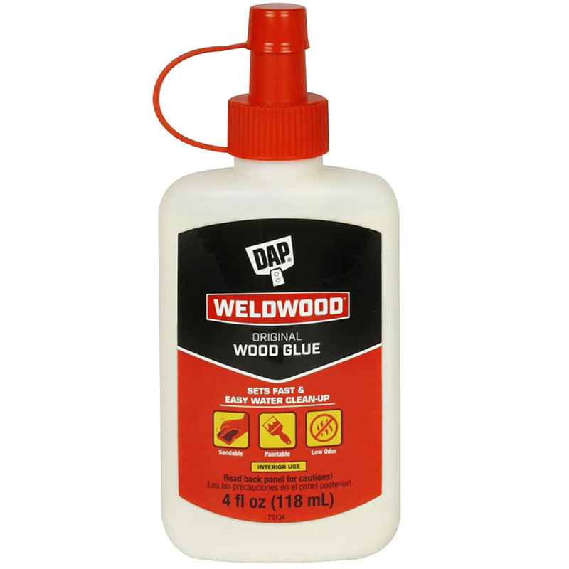DAP Weldwood Original Wood Glue, Yellow, 4 oz