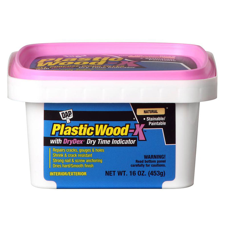 DAP Plastic Wood-X Wood Filler with DryDex, Natural, Pint