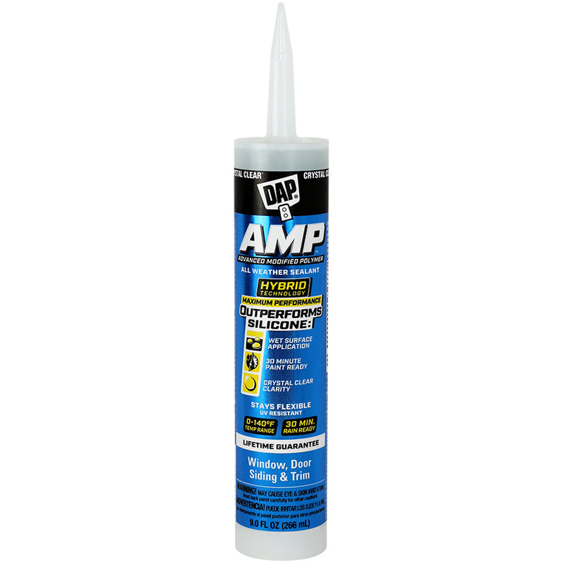 DAP AMP All Weather Window & Door Sealant, Clear, 9 oz
