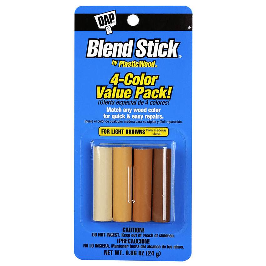 DAP Blend-Stick by Plastic Wood 4 Color Value Pack, Light Browns
