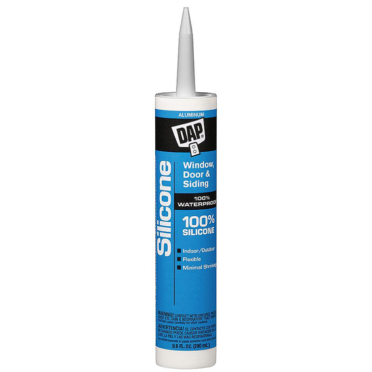 DAP Silicone Sealant Aluminum 9.8 oz Project Weekend DIY