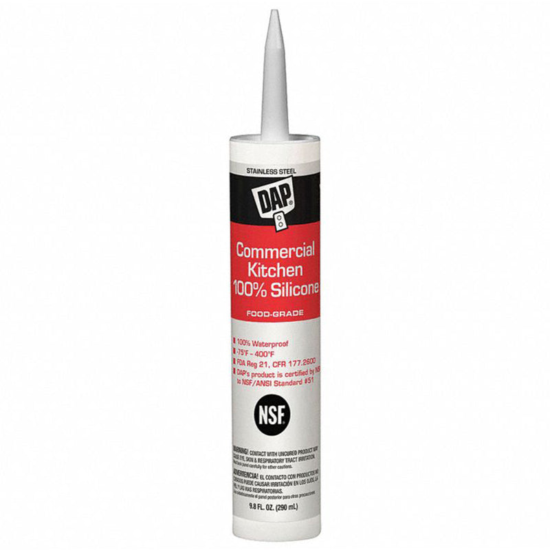DAP Commercial Kitchen Com Silcn Stnls 100% Silicone Sealant Project Weekend DIY