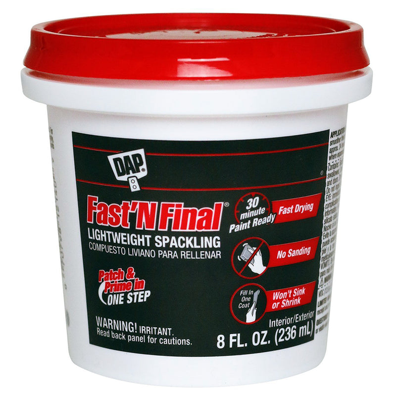 DAP Fast N Final Interior/Exterior Spackle Pint Project Weekend DIY