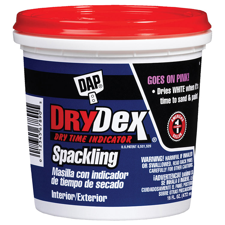DAP Drydex Spackle Paste Interior/Exterior Pint Project Weekend DIY