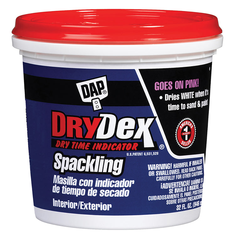 DAP Drydex Spackle Paste Interior/Exterior Quart Project Weekend DIY