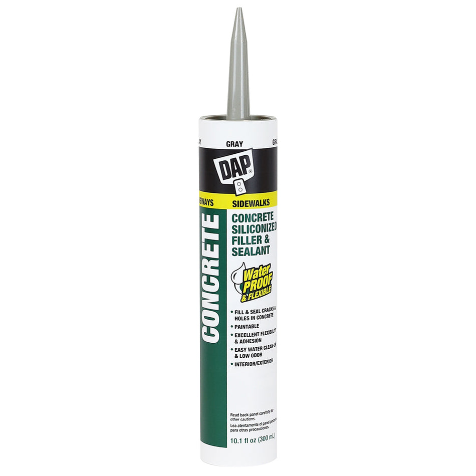 DAP Concrete Watertight Filler and Sealant, Gray, 10.1 oz