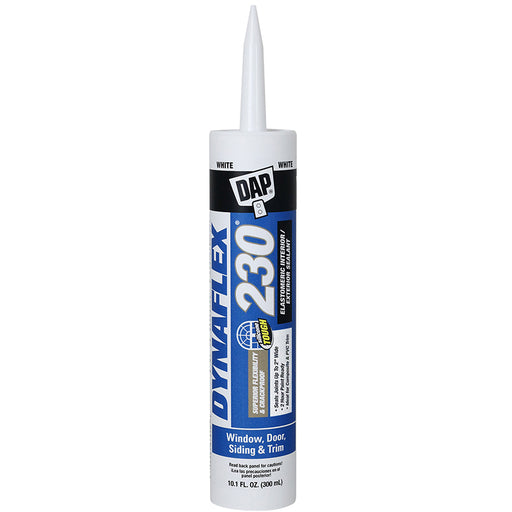 DAP Dynaflex 230 Window, Door & Trim Sealant, White, 10.1 oz