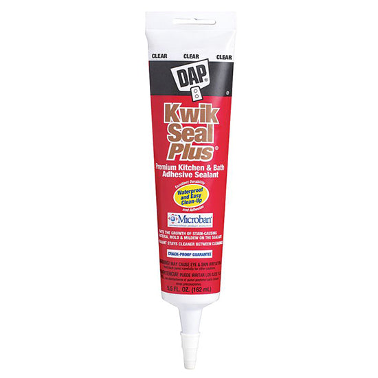DAP Tube Kwik Seal Plus Clear 5.5 oz Project Weekend DIY