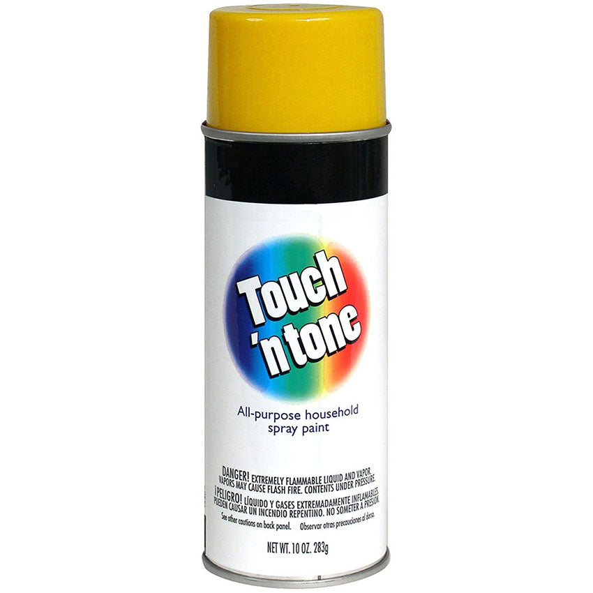 Rust-Oleum Touch'n Tone Spray Paint, Canary Yellow, Gloss, 10 oz