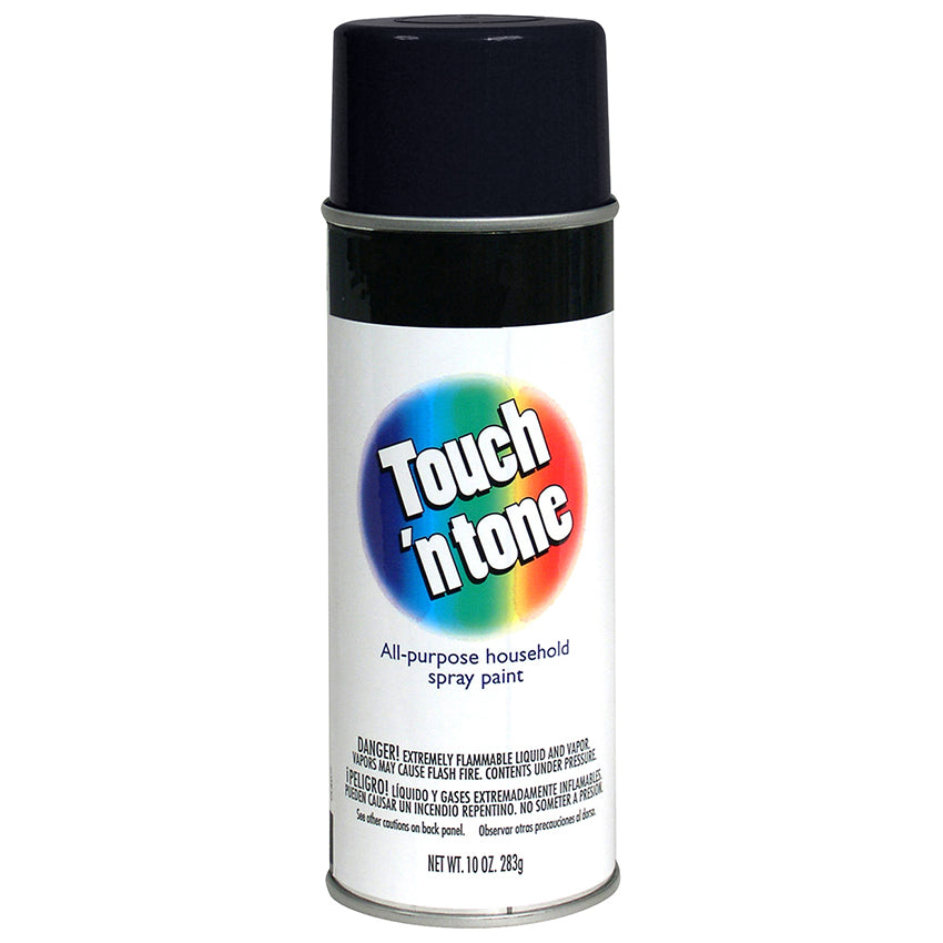 Rust-Oleum Touch'n Tone Spray Paint, Black, 10 oz