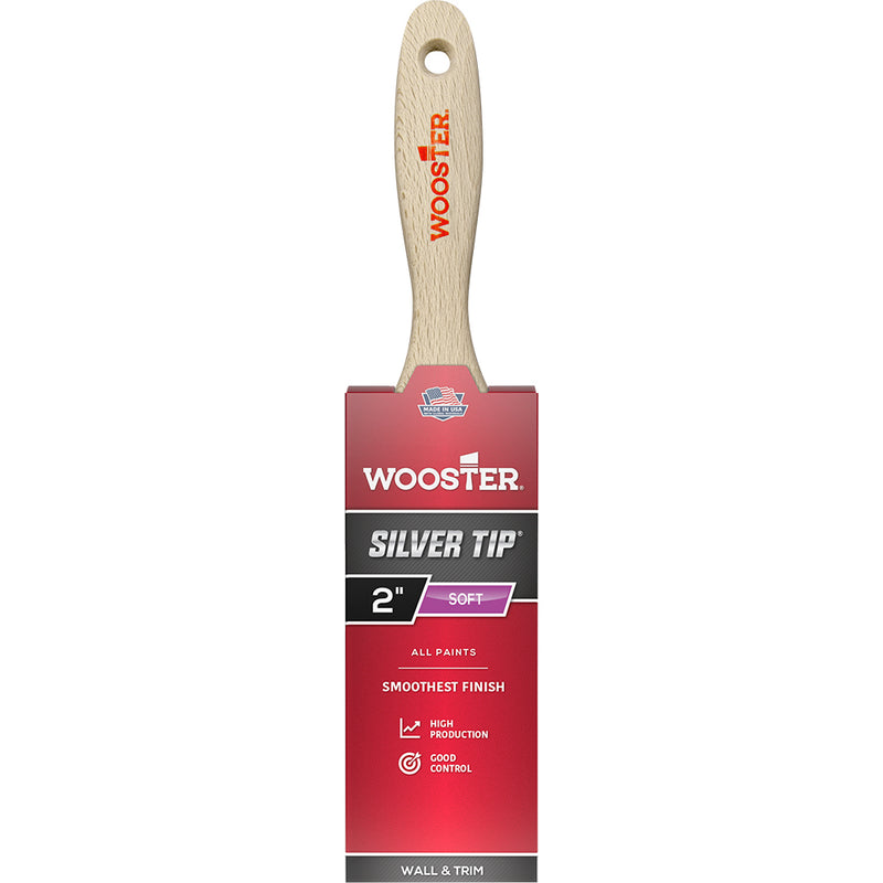 Wooster Silver Tip Flat Varnish Brush, 2 Inch
