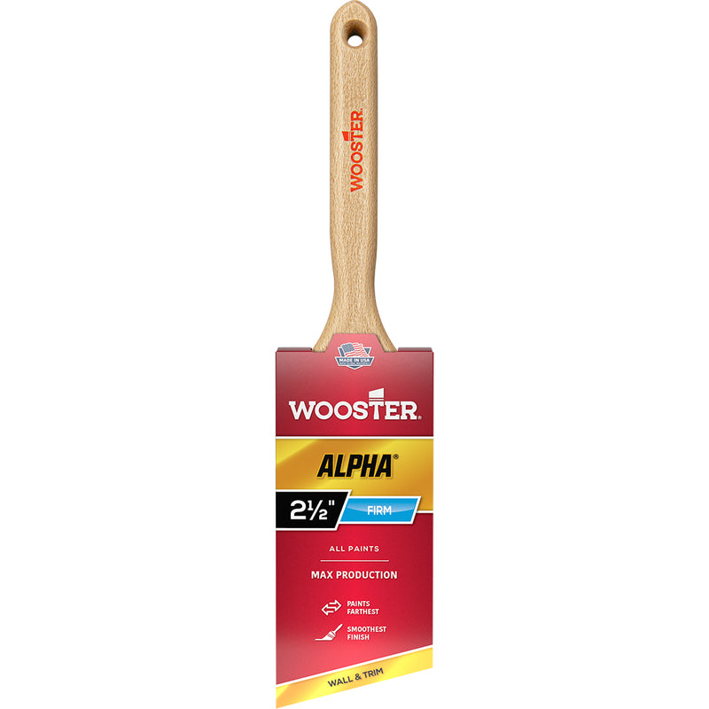 Wooster Alpha Angle Sash Paint Brush, 2-1/2 Inch