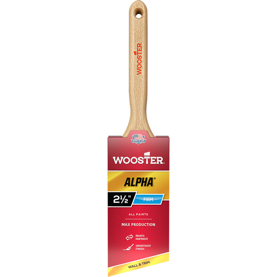 Wooster Alpha Angle Sash Paint Brush, 2-1/2 Inch