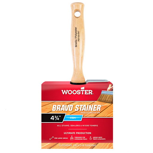 Wooster Bravo Stainer Polyester/brsl - 4-3/4in by Wooster | LCB Paint & Supply