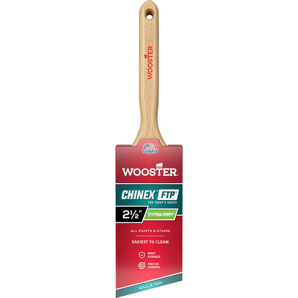 Wooster Chinex FTP Angle Sash Paint Brush, 2-1/2 Inch