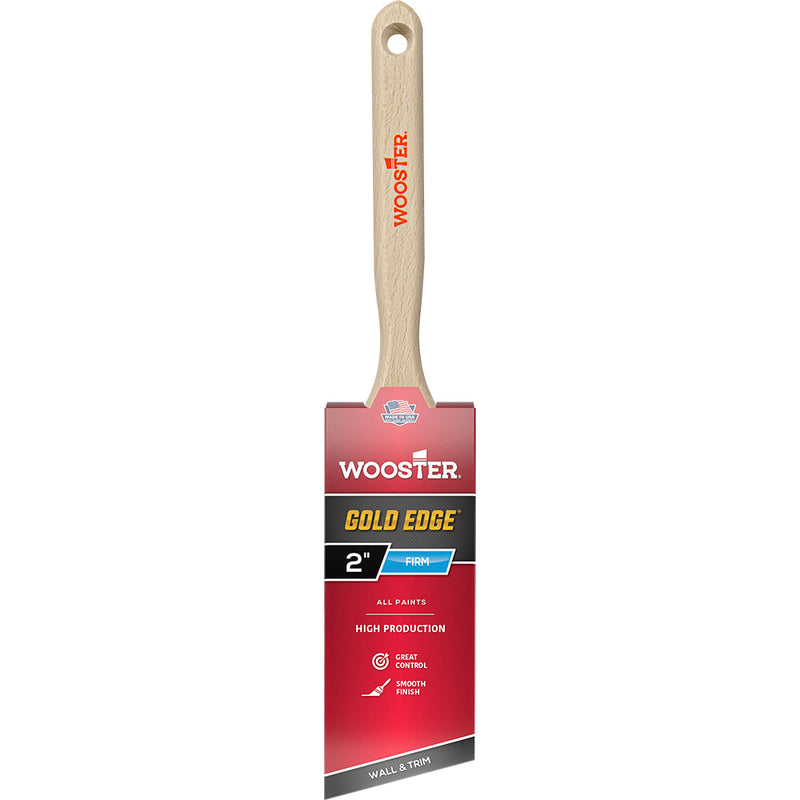 Wooster Gold Edge Angle Sash Paint Brush, 2 Inch