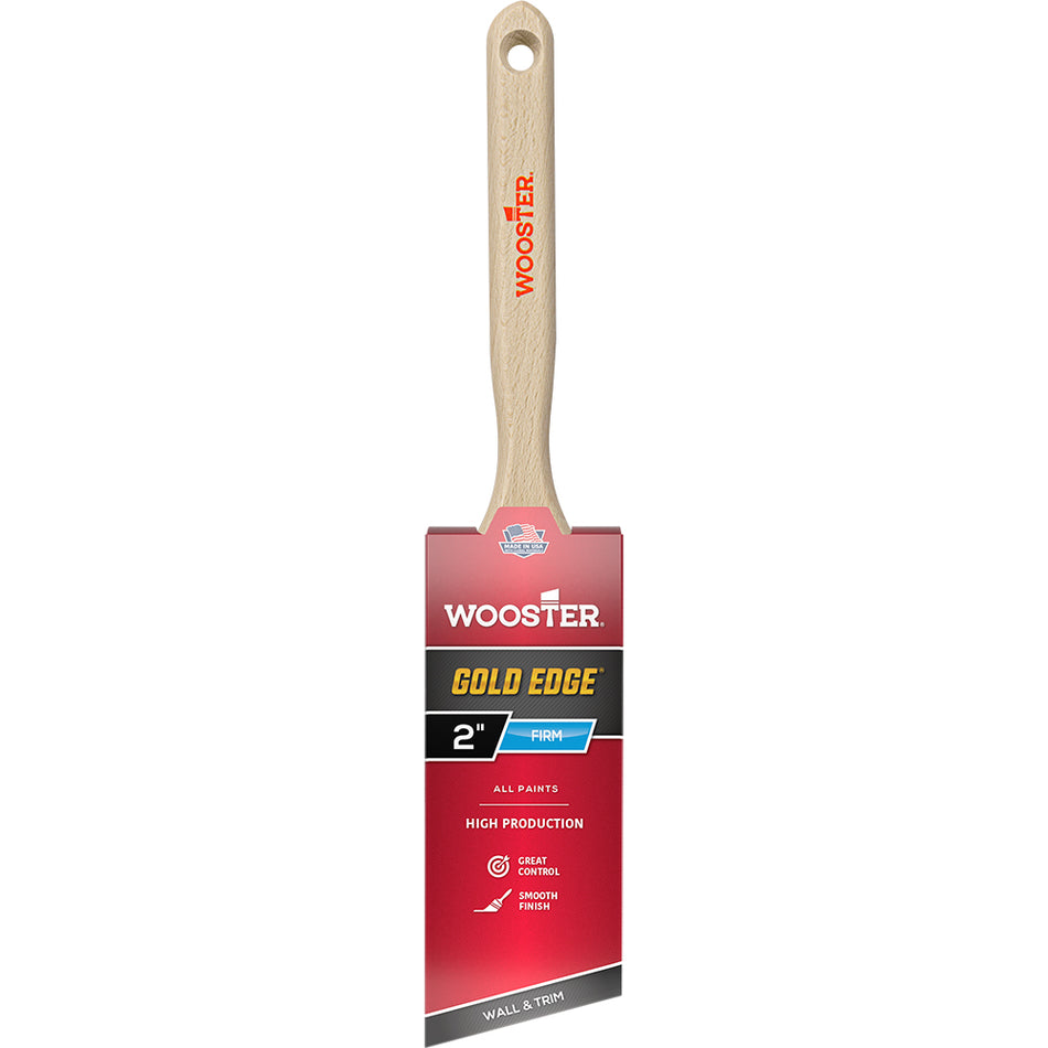 Wooster Gold Edge Angle Sash Paint Brush, 2 Inch