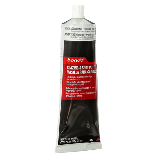 Bondo Glazing and Spot Putty, Red, 16 oz
