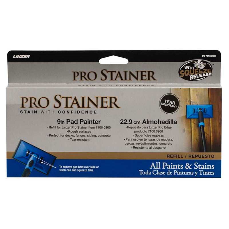 Linzer Pro Edge Pad Painter Refill, 9 Inch