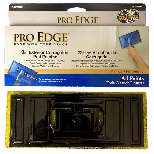Linzer Pro Edge Exterior Corrugated Pad Refill, 9 Inch