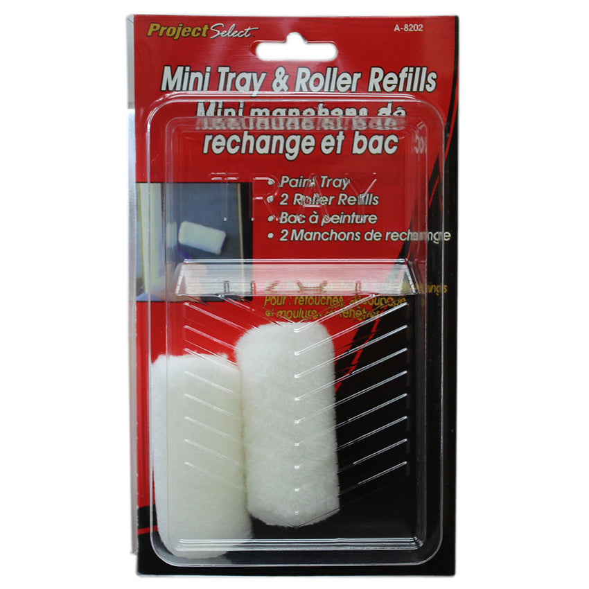 Linzer Project Select Mini Tray Roller Cover Refill, 2-Pack