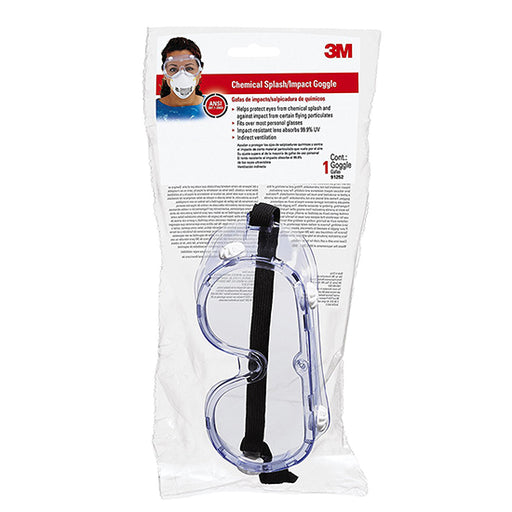 3M Chemical Splash/Impact Goggles, 91252