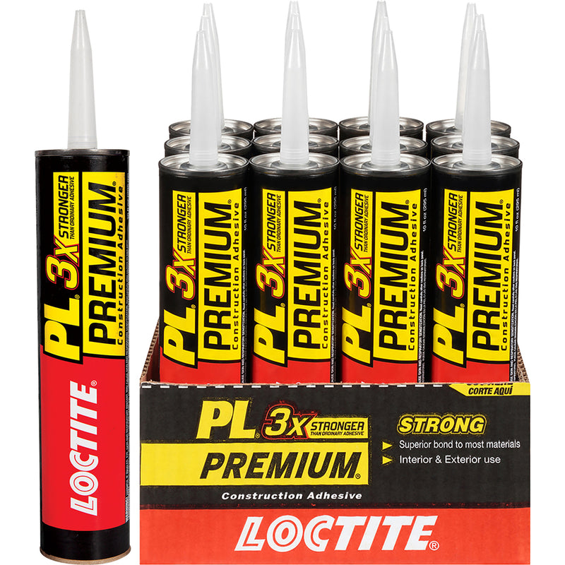 Loctite PL Premium 3X Multi-Purpose Polyurethane Construction Adhesive Beige 10 oz product image