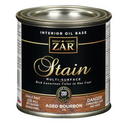 ZAR Interior Oil Base Stain, Aged Bourbon, Half Pint