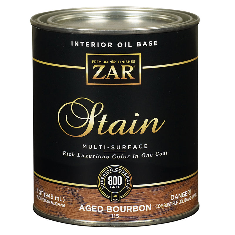 ZAR Interior Oil Base Stain, Aged Bourbon, Quart