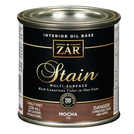 ZAR Interior Oil Base Stain, Mocha, Half Pint