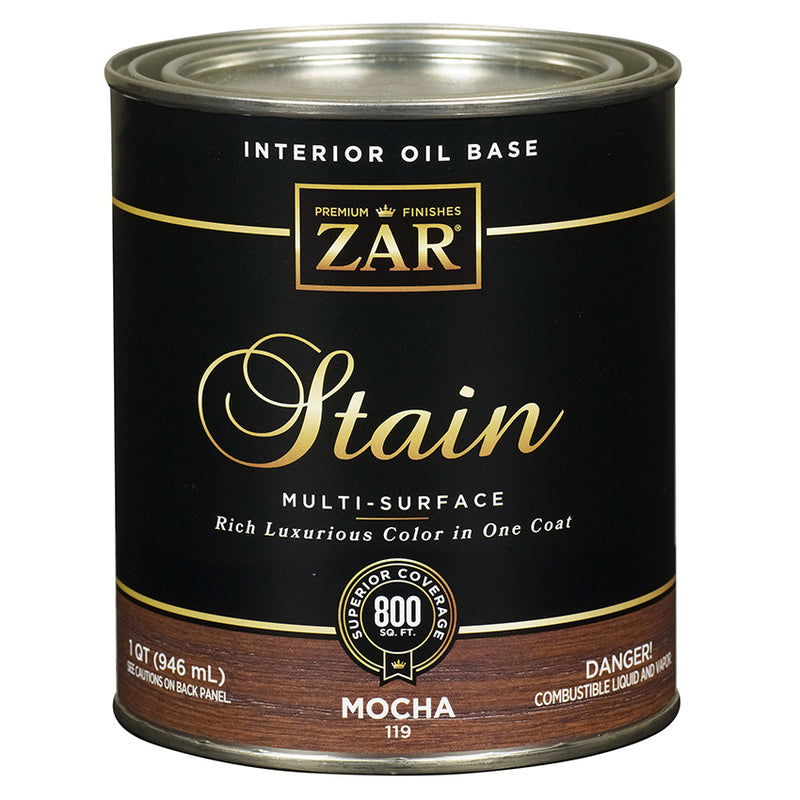 ZAR Interior Oil Base Stain, Mocha, Quart