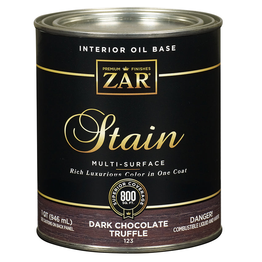 ZAR Interior Oil Base Stain, Dark Chocolate Truffle, Quart