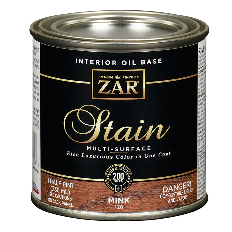 ZAR Interior Oil Base Stain, Mink, Half Pint