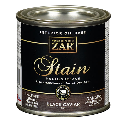 ZAR Interior Oil Base Stain, Black Caviar, Half Pint