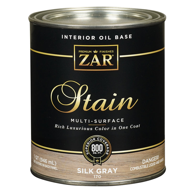 ZAR Interior Oil Base Stain, Silk Gray, Quart