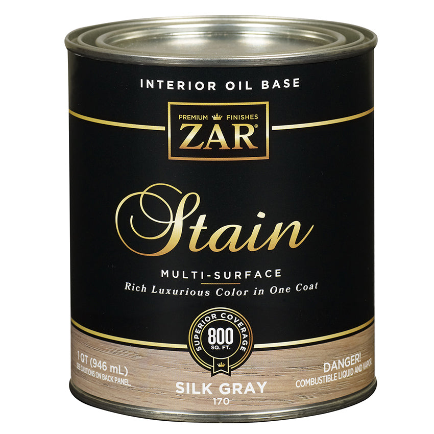 ZAR Interior Oil Base Stain, Silk Gray, Quart