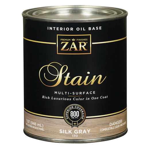 ZAR Interior Oil Base Stain, Silk Gray, Quart