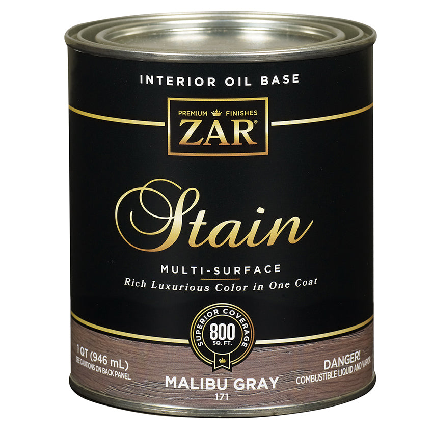 ZAR Interior Oil Base Stain, Malibu Gray, Quart