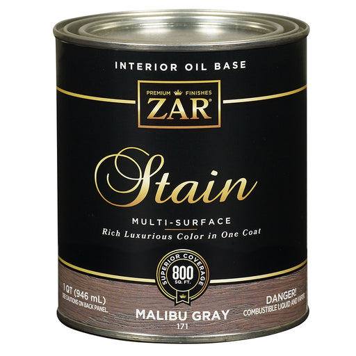 ZAR Interior Oil Base Stain, Malibu Gray, Quart