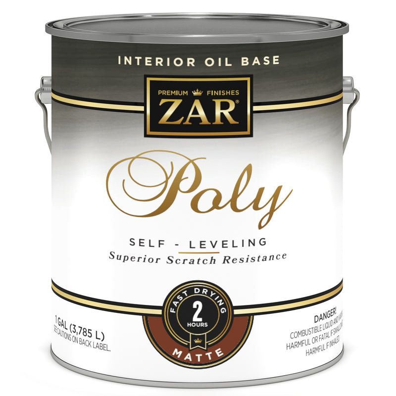 ZAR Interior Oil-Based Poly, Clear Matte, Gallon