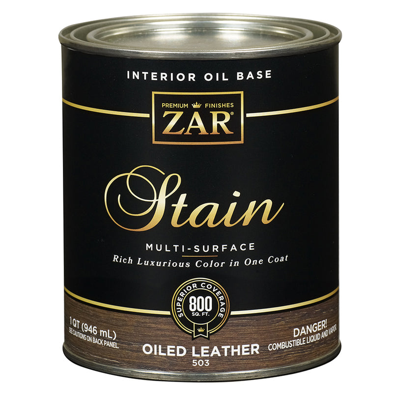 ZAR Interior Oil Base Stain, Oiled Leather, Quart