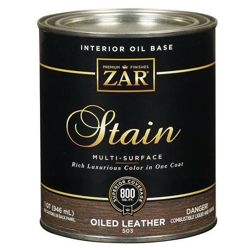 ZAR Interior Oil Base Stain, Oiled Leather, Quart