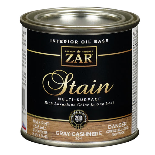 ZAR Interior Oil Base Stain, Gray Cashmere, Half Pint