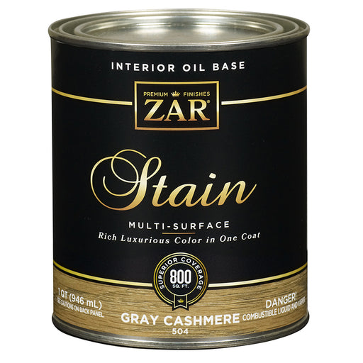 ZAR Interior Oil Base Stain, Gray Cashmere, Quart