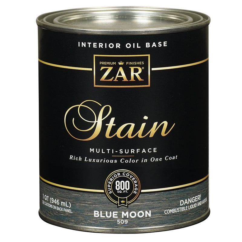 ZAR Interior Oil Base Stain, Blue Moon, Quart