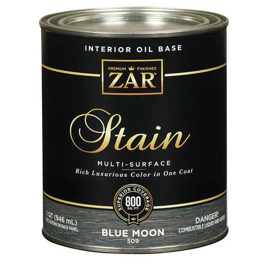 ZAR Interior Oil Base Stain, Blue Moon, Quart